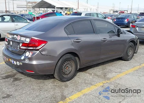 2013 Honda Civic Lx из США, поврежденный, VIN 19XFB2F52DE231059